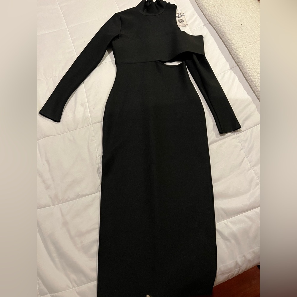 Omg show stopper black spandex dress. New with tags.